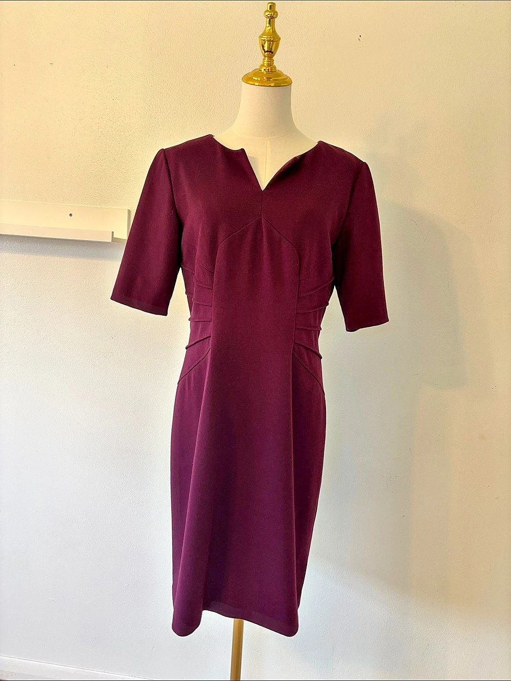 Burgundy Midi Dress Like New